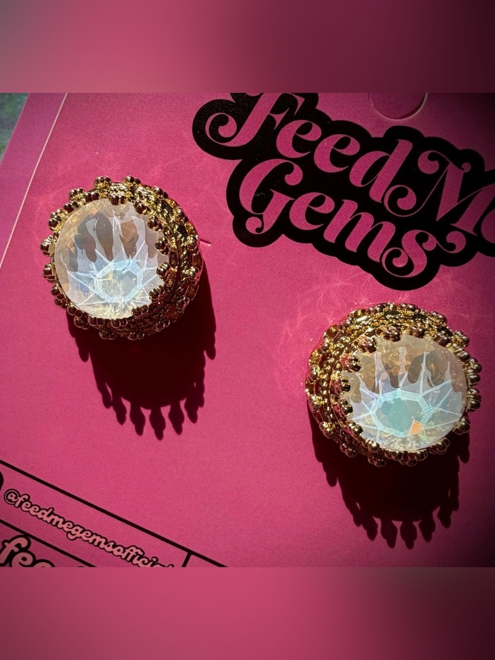 Feed Me Gems Opal Queen Studs Sold Out $64.63